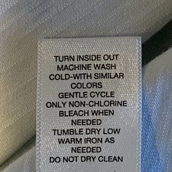 Chico's Zenergy Tee Top Aqua White Metallic Gold Dots Sz 2 (L/12) #130E - Picture 9 of 9